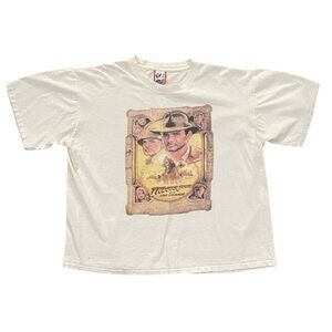 Vintage 80s Indiana Jones Last Crusade Disney Designs T-Shirt Large XL USA Made